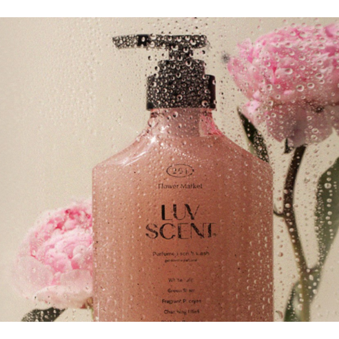 Scrub Wash [Flower Market White Tulip Scent], 800ml, 1pack - Image 3