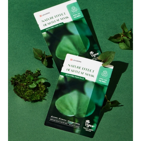 LEADERS Nature Effect Heartleaf Mask, 10ea, 1pack - Image 2