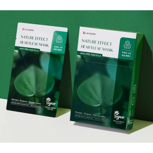 LEADERS Nature Effect Heartleaf Mask, 10ea, 1pack - Image 3