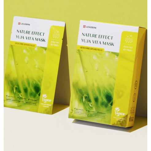 LEADERS Nature Effect Yuja Vita Mask, 10ea, 1pack - Image 4