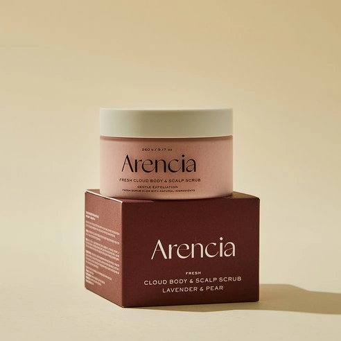 Fresh Cloud Body & Scalp Scrub [Lavender & Pear], 260g, 1pack - Image 3