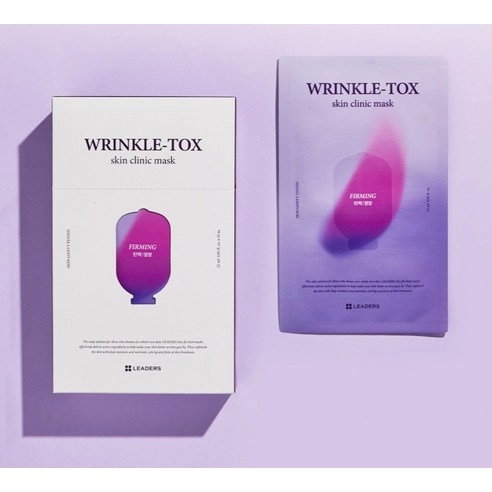 Leaders Wrinkle Tox Skin Clinic Mask, 10ea, 1pack - Image 2
