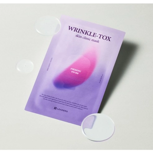 Leaders Wrinkle Tox Skin Clinic Mask, 10ea, 1pack - Image 3
