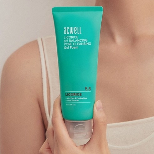 Licorice pH Balancing Pore Cleansing Gel Foam, 160ml, 1pack - Image 4