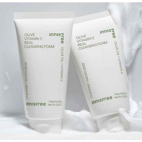 Olive Vitamin E Real Cleansing Foam, 150g, 1pack - Image 2