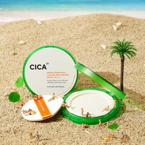 GREEN DERMA MILD CICA BIG SUN CUSHION, 25g, 1pack - Image 6