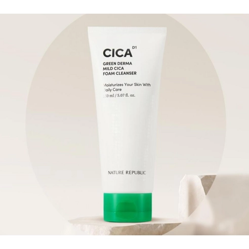 GREEN DERMA MILD CICA FOAM CLEANSER, 150ml, 1pack - Image 2