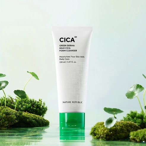GREEN DERMA MILD CICA FOAM CLEANSER, 150ml, 1pack - Image 3