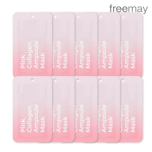 Pink Collagen Ampoule Mask, 10ea+10ea - Image 3