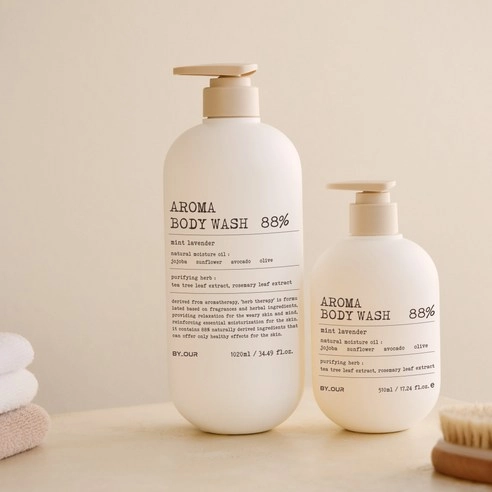 Aroma Body Wash [Amberwood], 510ml, 1pack - Image 5