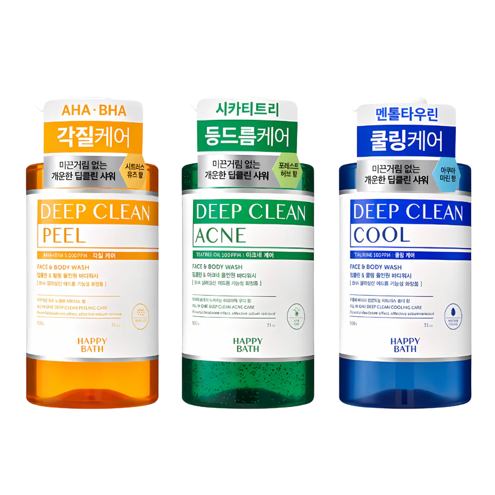 Deepclean Peeling All-in-One Body Wash Ahabaha Keratin Care Citrus Scent, 900g, 1pack - Image 2