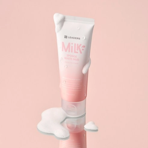 Leaders Milk Sponge White Mud Pack to Foam, 120g+120g - Image 3