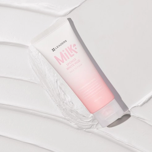 Leaders Milk Sponge White Mud Pack to Foam, 120g+120g - Image 4