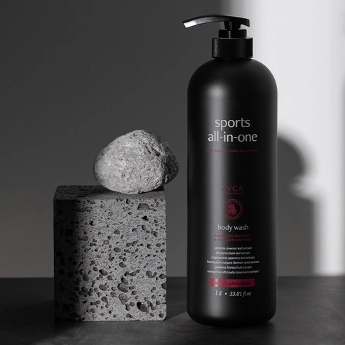 Sports All-in-One Perfumed Body Wash [Woody Pheromone Scent], 1,000ml, 1pack - Image 4