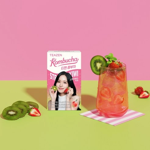 [UK EXCLUSIVE] Kombucha [Strawberry Kiwi], 10ea+10ea, 1pack - Image 3