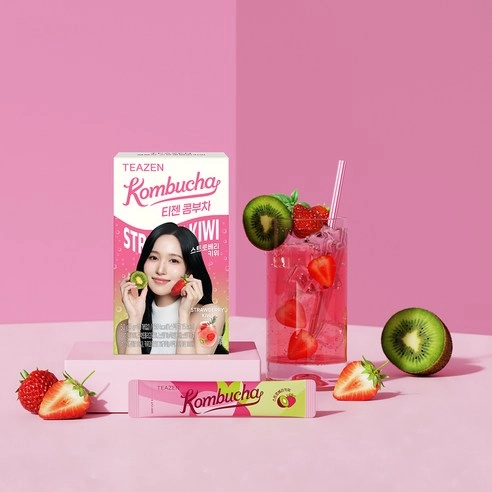 [UK EXCLUSIVE] Kombucha [Strawberry Kiwi], 10ea+10ea, 1pack - Image 4