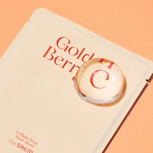 Urban Eco Golden Berry C Seed Sheet Mask, 23ml*10ea, 1pack - Image 2