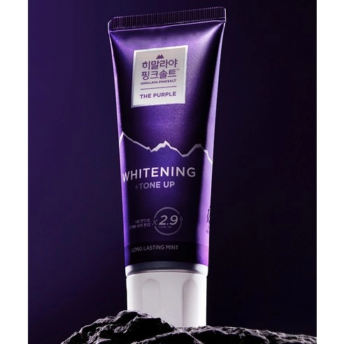 Himalaya Pink Salt The Purple Whitening Tone-Up Toothpaste, 100g+100g+100g - Image 4