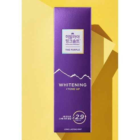 Himalaya Pink Salt The Purple Whitening Tone-Up Toothpaste, 100g+100g+100g - Image 5