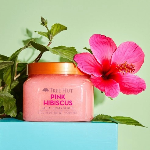 Shea Sugar Scrub [Pink Hibiscus], 510g, 1pack - Image 2