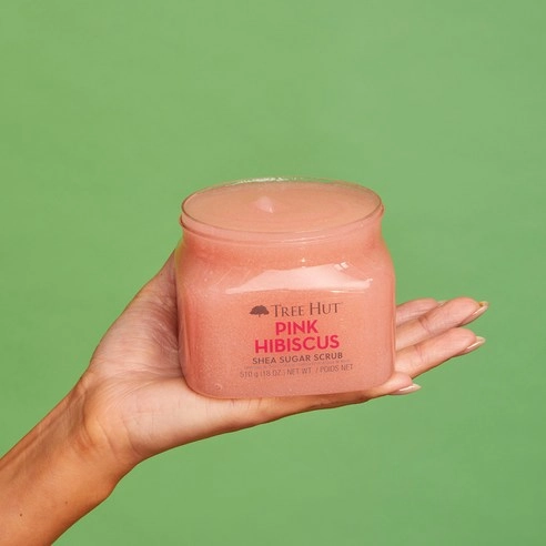 Shea Sugar Scrub [Pink Hibiscus], 510g, 1pack - Image 4