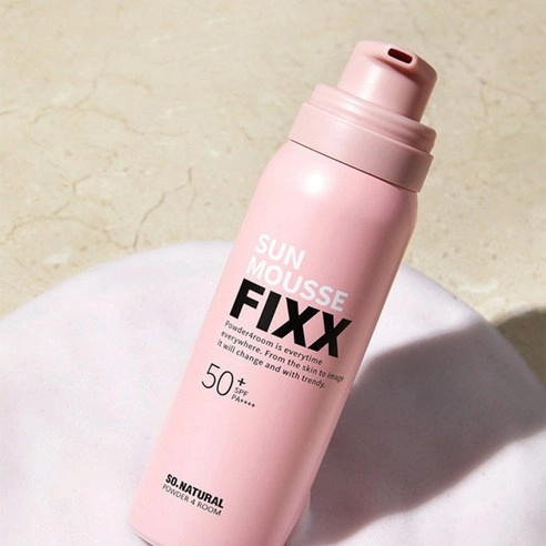 Glow Sun Mousse Fixer [SPF50+/PA++++], 75ml, 1pack - Image 2