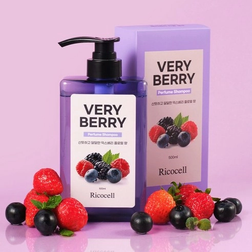 Very Berry Perfume Shampoo, 500ml, 1pack - Image 2