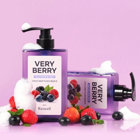 Very Berry Acne Relief Body Wash, 500ml, 1pack - Image 3