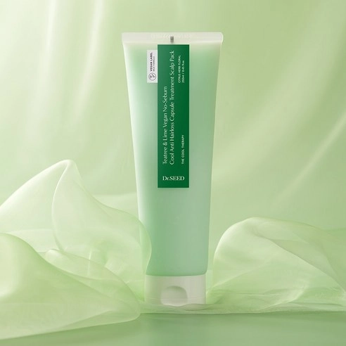 Tea Tree & Lime Vegan Oily Scalp Cooling Hair Loss Care Capsule Scalp Pack, 250ml, 1pack - Image 4