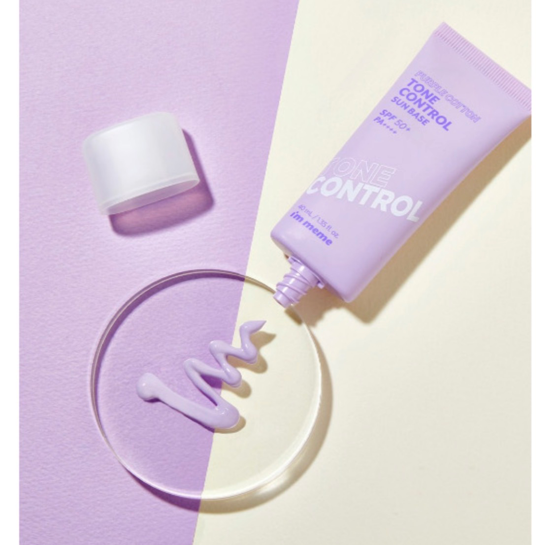 Purple Cotton Tone Control Sun Base [SPF50+/PA++++], 40ml, 1pack - Image 2