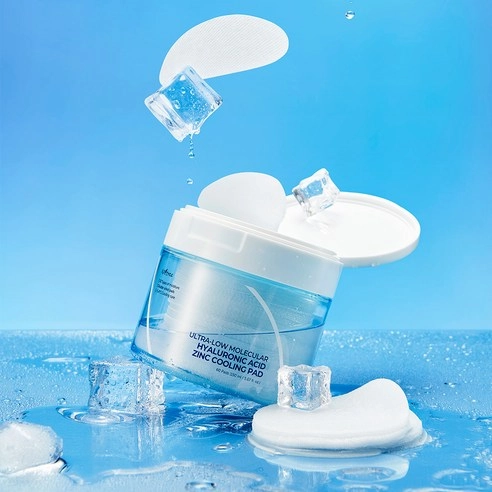 Ultra-Low Molecular Hyaluronic Acid Zinc Cooling Pads, 60ea*1pack - Image 2