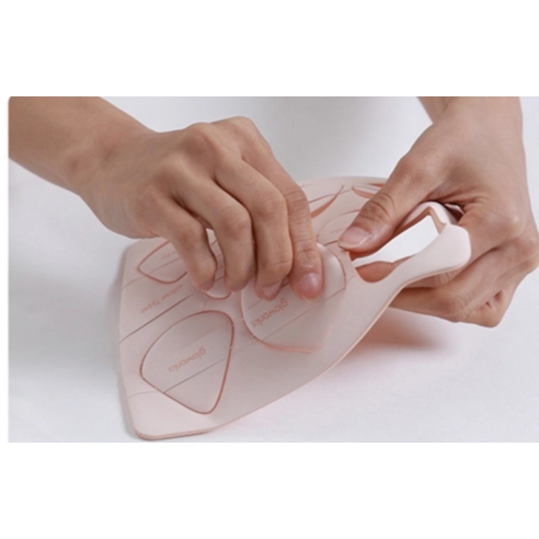 Tearing Palette Puffs [Moist Beige], 8pcs, Beige, 1pack - Image 3