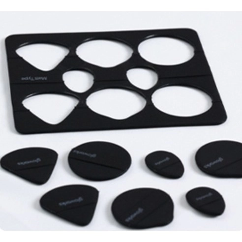 Tearaway Palette Puff [Matte Black], Black, 8ea - Image 3