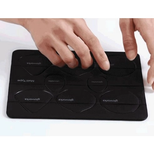 Tearaway Palette Puff [Matte Black], Black, 8ea - Image 4