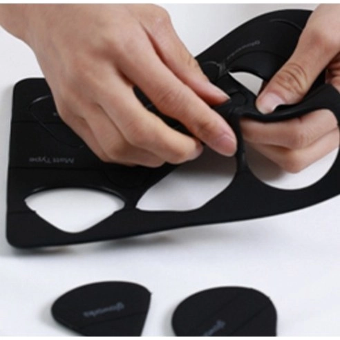 Tearaway Palette Puff [Matte Black], Black, 8ea - Image 5