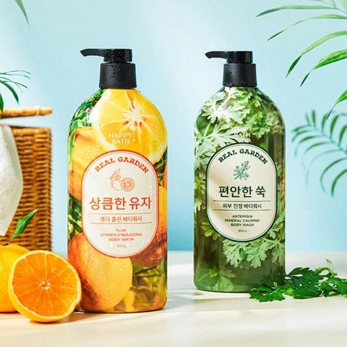 Real garden Yuja Vitamin Vitality Body Wash, 900g, 1pack - Image 3