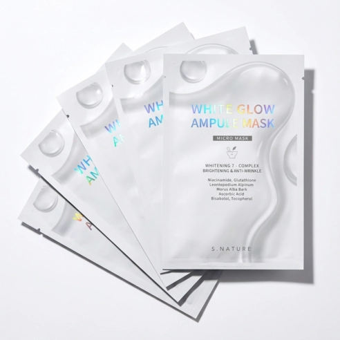 White Glow Ampoule Mask, 25mlx5, 1pack - Image 2