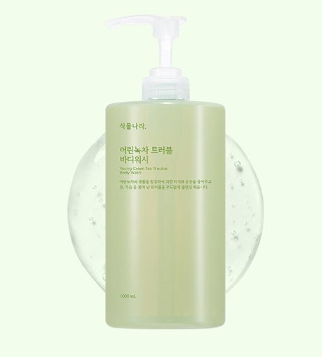 Young Green Tea Trouble Body Wash, 1000ml, 1pack - Image 2