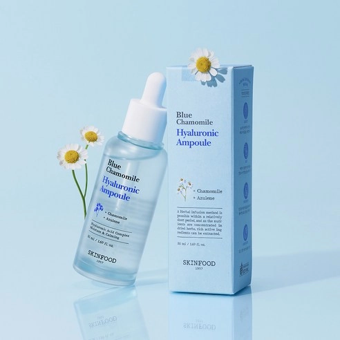 Blue Chamomile Hyaluronic Ampoule, 50ml, 1pack - Image 4
