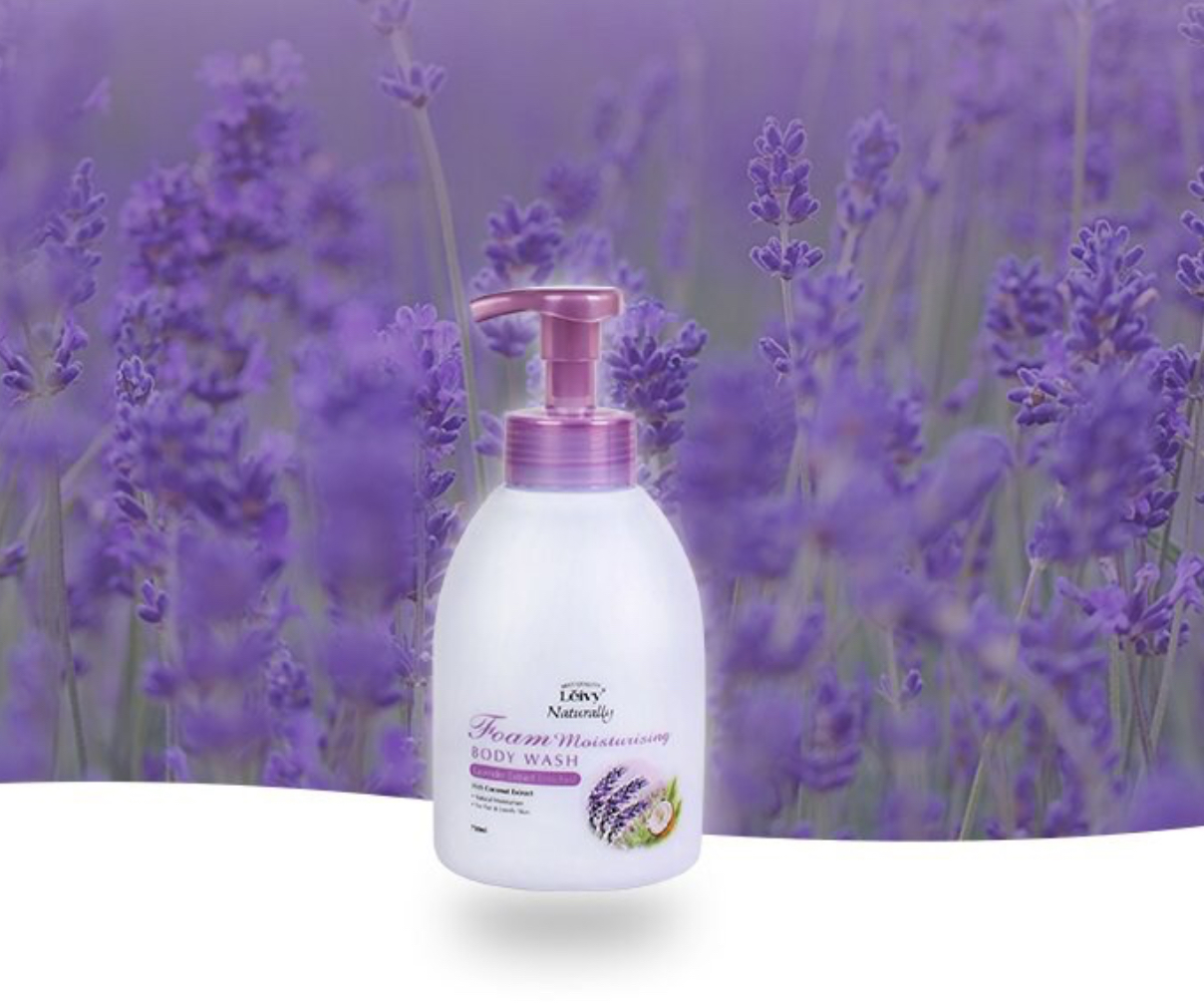 Lavender Foam Body Wash, 750ml, 1pack - Image 2