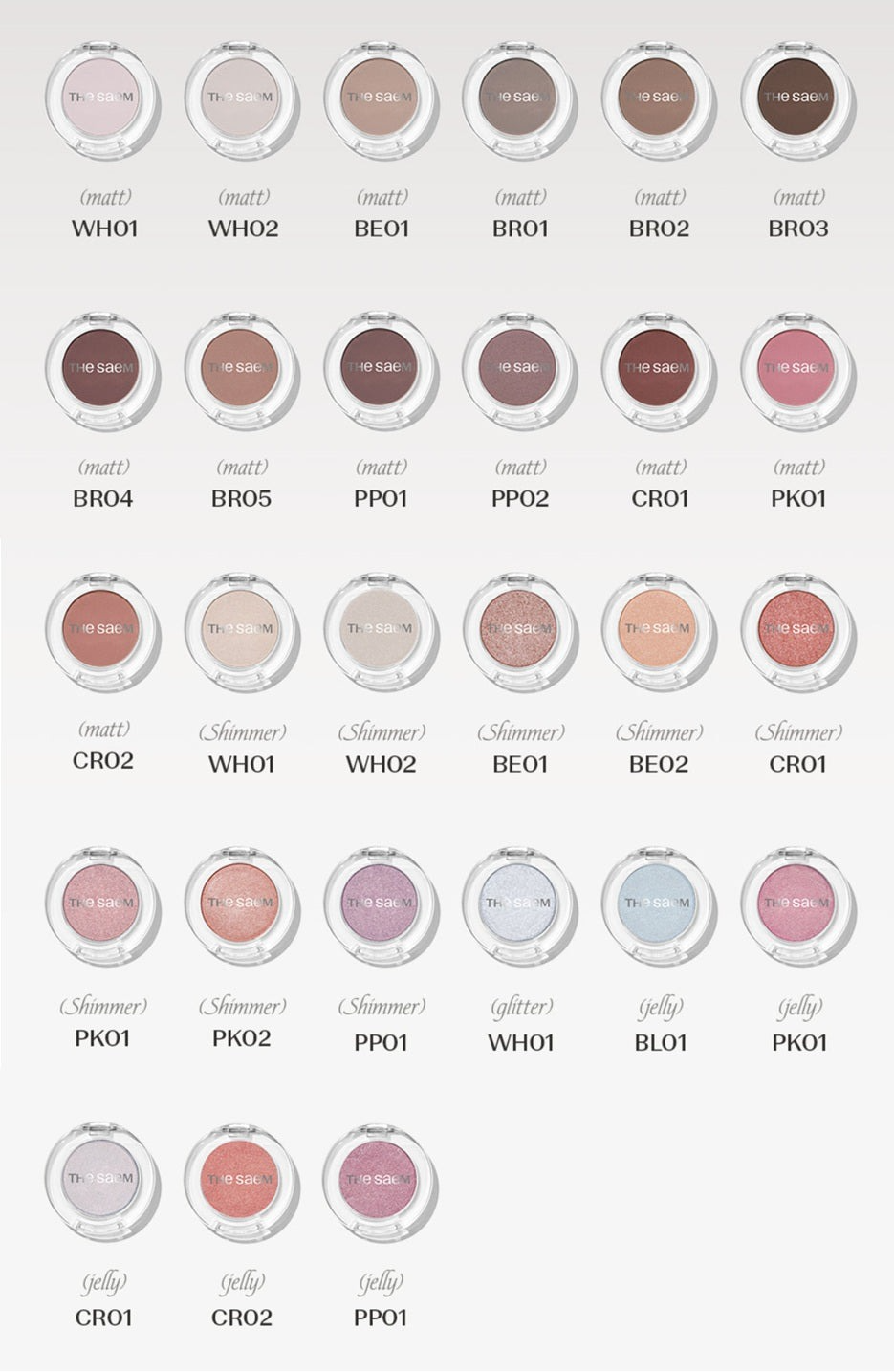 Saemmul Single Shadow [Jelly], 1.6g, BL01 Winter Bubble Jelly, 1pack - Image 2