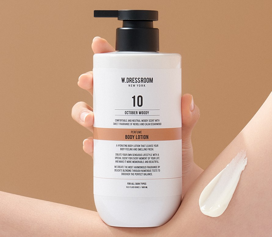 Jojoba Oil Perfume Body Lotion No.10 October Woody, 500ml, 1pack - Image 3