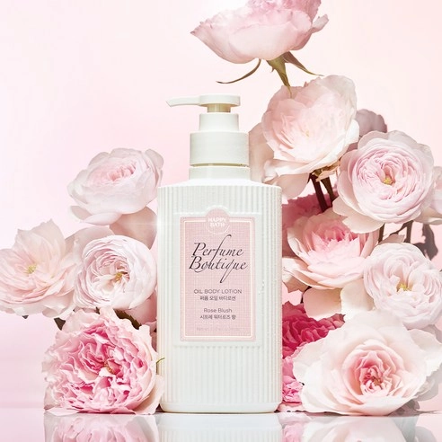 Perfume Boutique Oil Body Lotion [Rose Blush], 350g, 1pack - Image 4