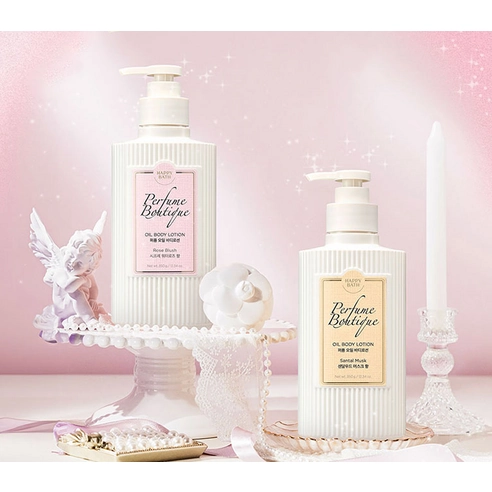 Perfume Boutique Oil Body Lotion [Rose Blush], 350g, 1pack - Image 5