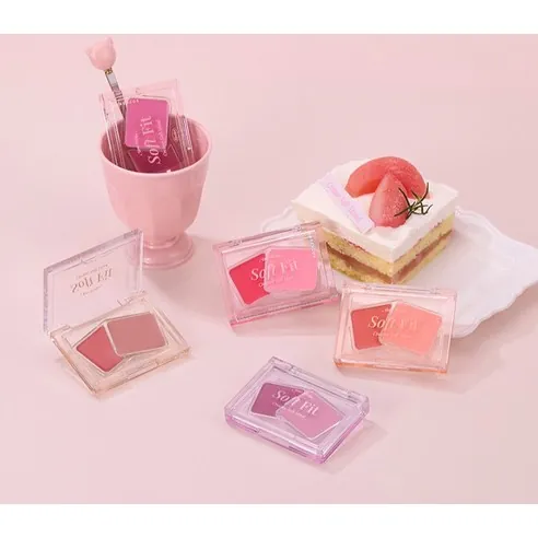 Soft Fitting Cream Blusher, 04 Plum Tea, 1pack - Image 4