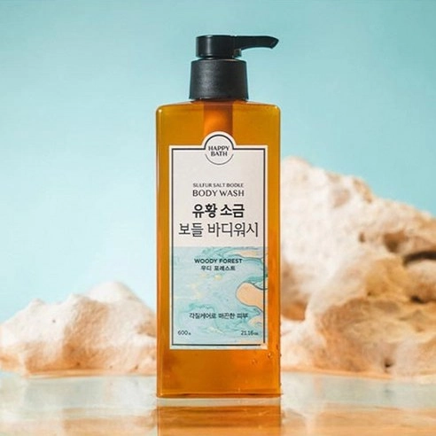Sulfur Salt Bodle Body Wash [Woody Forest], 600g, 1pack - Image 2