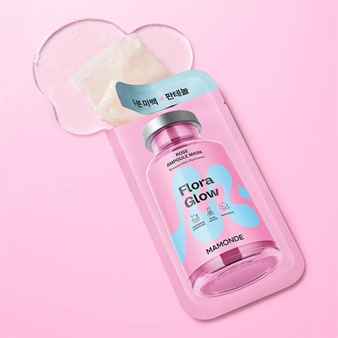 Flora Glow Rose Ampoule Sheet Mask, 5ea, 1pack - Image 3