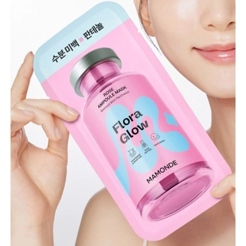 Flora Glow Rose Ampoule Sheet Mask, 5ea, 1pack - Image 4