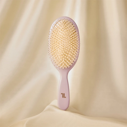 Silky Bristle Hair Brush, Pink Gray, 1pack - Image 2