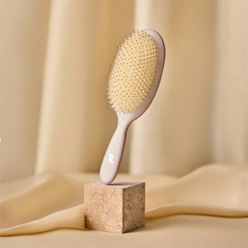 Silky Bristle Hair Brush, Pink Gray, 1pack - Image 3